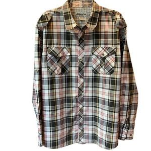 ABlanche New York Black Plaid Shirt‎ 2XL